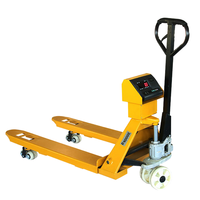 CHENGLI - Carretilla Elevadora Manual Eléctrica de 2 Toneladas con Báscula para Paletas, Horquillas de 80 mm, Ruedas de PU, Uso en Interiores, Nueva, 1 Año de Garantía