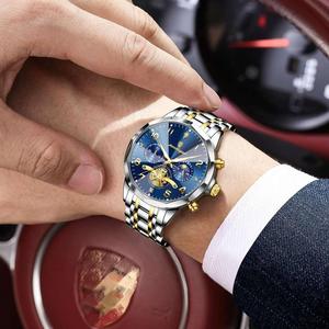 Montre homme POEDAGAR 939, <span class=keywords><strong>chronographe</strong></span> à quartz, aiguilles luminescentes, étanche 30 m, montre sport et affaires. - Product Image 3