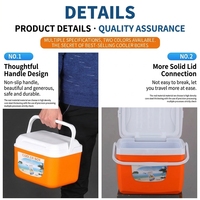 Boîte de conservation isotherme portable 5L/13L/26L pour aliments, avec poignée télescopique, idéale pour le camping et les événements extérieurs