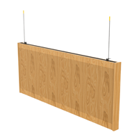 Plafond acoustique insonorisant moderne carré imperméable ignifuge en aluminium à lamelles linéaires pour bureau, hôtel, centre commercial