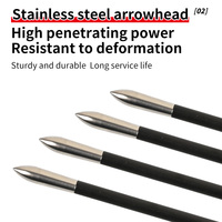 Flèches en carbone pur de 3,2 mm de diamètre intérieur, pointes en acier inoxydable de précision 0,003, ailettes en caoutchouc en forme de bouclier, pour compétition de tir à l'arc recurve