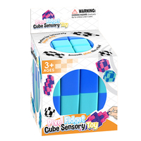 Puzzle Magique Cube Sensoriel Soulagement du Stress Fidget Jouet pour Enfants et Adultes Soulagement de l'Anxiété Portable Focus Cadeau Puzzle Éducatif