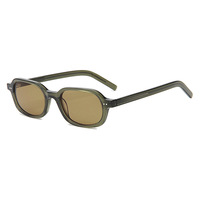 LBA 02013S Lunettes de soleil polarisées rectangulaires de haute qualité, style rétro, fabriquées à la main, logo personnalisé, lunettes en acétate