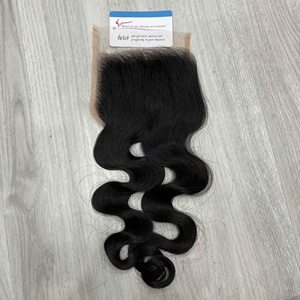 HOT DEAL-Extensions de Cheveux Humains Ondulés, Cheveux Humains de Couleur Noire Naturelle 5x5, Sans Emmêlement, Sans Perte - Product Image 3