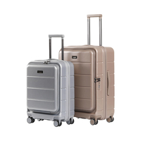 Ensemble de bagages de voyage à roulettes 3 pièces en PC 100% avec nouveau design, style Fashion Airport
