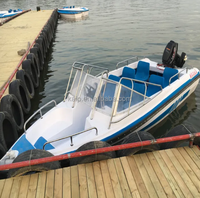 Bateau de pêche en mer, design populaire mondial, bateau rapide en fibre de verre, équipement de loisirs en plein air pour hôtel, parc d'attractions, quai flottant