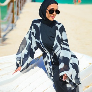 Maillots <span class=keywords><strong>de</strong></span> <span class=keywords><strong>bain</strong></span> musulmans modestes personnalisés couvrent les maillots <span class=keywords><strong>de</strong></span> <span class=keywords><strong>bain</strong></span> <span class=keywords><strong>de</strong></span> plage musulmans en spandex pour femmes - Product Image 1