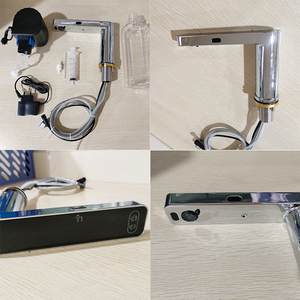 ก๊อกน้ำและที่จ่ายสบู่อัตโนมัติแบบ HY-115A ใช้คู่เซ็นเซอร์โครเมียมผิวสำเร็จแบบคลาสสิกที่ทันสมัยสำหรับห้องน้ำ - Product Image 6