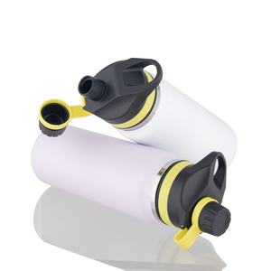 طراز جديد من الفولاذ المقاوم للصدأ عالي الجودة معزول زجاجة مياه شرب غير قابلة للكسر غطاء مقاوم للانسكاب - Product Image 1