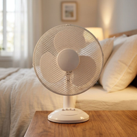 Ventilateur de bureau sur pied à commande mécanique 45W, 10-12,9 pouces, alimentation USB/batterie, oscillant, rechargeable, télécommande - Nouveauté 2026, Vente Flash
