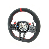 Volant en cuir de fibre de carbone de style CS de haute qualité avec boutons M1 M2 pour M3 M4 M5 M6 F30 F10 F15 F36 F01 F20 F22