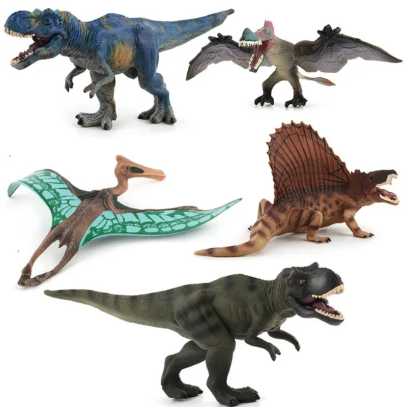 HY Ebay adalah penjual terlaris dari pterosaurus biru solid Leklosaurus dimetrodon mainan model dinosaurus Jurassic