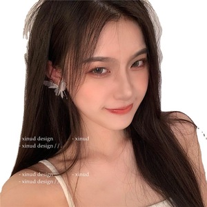 Pendientes Para mjeres exagerado regalo de joyeria de la Fiesta de la sra Butterfly CON malla hueca En Banco Negro - Product Image 6