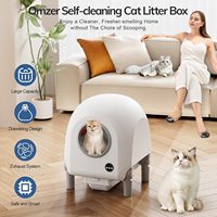 Elecpet boîte à litière intelligente auto - nettoyante, contrôlée par Tuya, avec video, contrôle d'odeur, 70L capacité, Wi - Fi