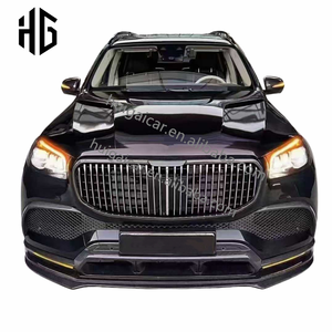 Per 2024 <span class=keywords><strong>mercedes</strong></span> gls600 w167 x167 upgrade a may-bach ld design in fibra di carbonio con labbro anteriore del paraurti del motore kit carrozzeria diffusore - Product Image 2