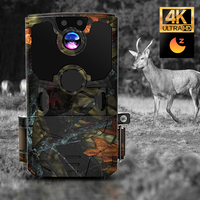 Moniteur de caméra de piste de chasse WIFI fhd 4k 1080 fhd de vision nocturne de la faune 30mp étanche en plein air en gros