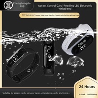 Bracelet intelligent personnalisable avec puce M1, LED lumineuse, étanche, bracelet en silicone pour le fitness, bracelet RFID, contrôle d'accès NFC passif