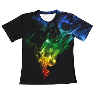 Camiseta con gráfico <span class=keywords><strong>de</strong></span> calavera <span class=keywords><strong>de</strong></span> <span class=keywords><strong>terror</strong></span> transpirable para hombre, camiseta informal <span class=keywords><strong>de</strong></span> manga corta con estampado digital 3D para verano - Product Image 4