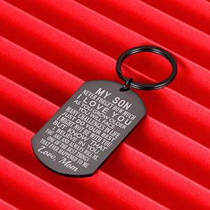 Inspirational <strong>Gift</strong> to Son From Mom Keychain Birthday <strong>Gifts</strong> for Step Son Adult Son Teen Boy From Mother in Law <strong>Stepmom</strong> Valentines - Product Image 5