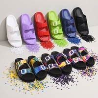 Granulés de mousse PVC jaune, violet, vert, bleu, composé PVC transparent pour semelles de chaussures et matériaux de dessus de pantoufles