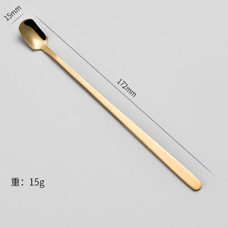 gold Square spoon 17cm