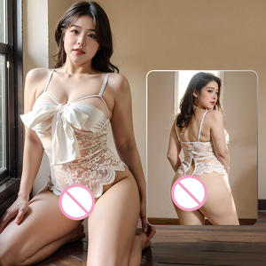 Эротическое Кружевное боди с открытой грудью - Product Image 2