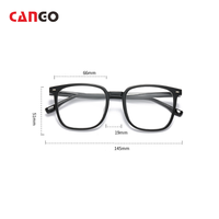 Lunettes carrées à lentille plate anti-lumière bleue Tendance et populaire