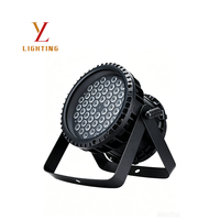 Projecteur PAR LED étanche 54x3W RGBW 3-en-1 180W IP65 9/10 canaux DMX512 en aluminium moulé sous pression pour scène