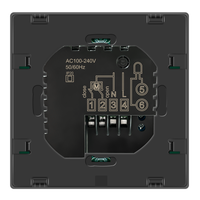 Termostato inteligente con pantalla táctil, controlador de temperatura WiFi programable digital, pantalla a color con comando de voz, 16A para el hogar