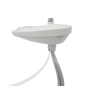 Ensemble de crachoir dentaire électrique en acier inoxydable avec robinet et bassin céramique rotatif - Product Image 2