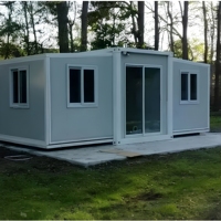 Maison conteneur modulaire extensible en acier galvanisé, résistante aux intempéries, pour abri d'urgence, secours en cas de catastrophe et utilisation sur chantier