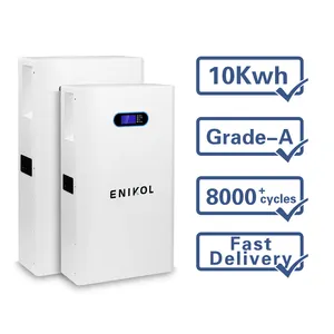 Powerwall 100 ah Lifepo4 Batterie 5 kW 10 kWh Solarenergie 51,2 V Lithium-Eisen-Phosphat-Batterie 48 V 200 Ah