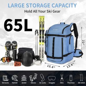 Bolsa Organizadora de Viaje Impermeable de Bajo Precio para Botas de Esquí, Almacenamiento de Equipo Deportivo y de Esquí, Antirrobo, con Marco Externo para Snowboard - Product Image 4