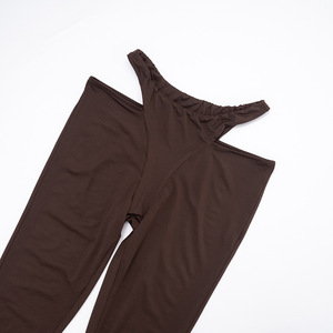 秋春レディース長袖クロップトップ + ロングパンツ2ピースセットレディースセクシーツーピースパンツセット - Product Image 5