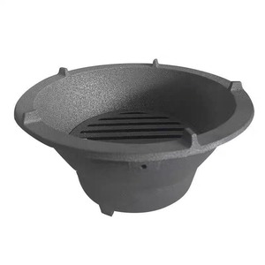 <span class=keywords><strong>Barbecue</strong></span> à <span class=keywords><strong>charbon</strong></span> en fonte pour usage domestique, avec fonction de chauffage et de préparation du thé, ensemble complet de style ancien - Product Image 1