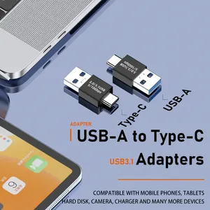 OTG एडाप्टर प्रकार सी पुरुष करने के लिए यूएसबी पुरुष एडाप्टर USB3.0/3.1 कनवर्टर फोन कंप्यूटर से जुड़ा है और लैपटॉप