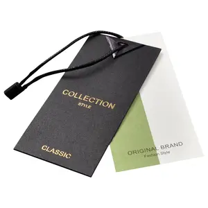 Etiquetas de ropa de fábrica de precio barato, etiquetas colgantes personalizadas, producto, tarjeta de etiqueta ovalada, tarjeta de agradecimiento - Product Image 1