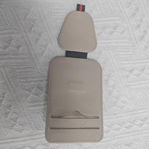 Organisateur de pare-soleil de voiture en cuir PU premium, porte-cartes et lunettes de soleil pour fentes de documents (immatriculation/assurance) et cartes de crédit - Product Image 5