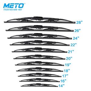 Escobillas limpiaparabrisas de marco de ventana de parabrisas delantero de coche de goma natural - Product Image 3