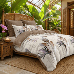 Poland Stock <b>Tropical</b> Botanical Bedding Set Exotic Leaf <b>Duvet</b> <b>Cover</b> for EU Dropshipping 3pcs Bed Linen - Product Image 5