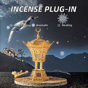 CRAFTS HUB Brûleur d'encens thérapeutique arabe Diffuseur d'aromathérapie Porte-encens-Encens fait main durable en métal écologique - Product Image 2