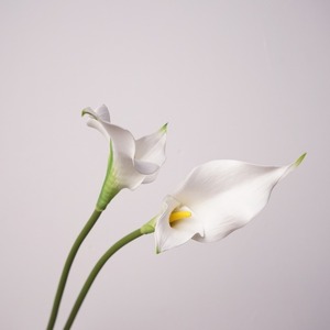 M-1014 Decoración para el Hogar con Flores de Calla <span class=keywords><strong>Lilu</strong></span> Artificiales de PU, de Tacto Real, con 2 Cabezas - Product Image 2