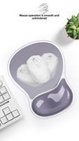 Repose-poignet en gel de silicone souple en gros, tapis de souris ergonomique antidérapant pour ordinateur portable, réduit la fatigue du poignet