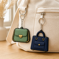 Llaveros de PVC Suave Personalizados al por Mayor para Niñas, con Forma de Bolso de Mujer, para Regalos de Moda y Souvenirs