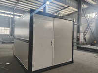 Vouwbare containerkiosk, uitbreidbare prefab containerwinkel, opklapbare luifel, draagbare modulaire foodtruck, winkelruimte, kantoorruimte, keuken