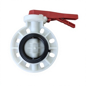 Katup Kupu-kupu Air UPVC Manual Gearbox ATA Factory Wholesale PP Disc FPM EPDM Ukuran 2" hingga 16" - Product Image 6