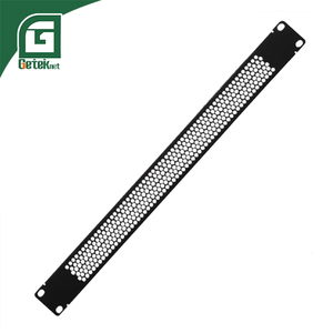 Geteknet SPCC 80% Ventilación 1U 2U 3U <span class=keywords><strong>4U</strong></span> Personalizado 19 pulgadas Gabinete de red Accesorios Panel de relleno de montaje en rack con orificio - Product Image 6