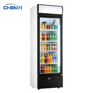 Réfrigérateur commercial vertical à porte vitrée, 1 porte, refroidissement par air, sans givre, pas besoin de remplir d'eau, 4 étagères - Product Image 4