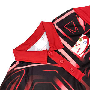 100% Polyester T-shirt Personnalisé Polo De Golf Sublimation Blanc Polo T-shirt Coton Hommes Polos Pour Hommes - Product Image 3