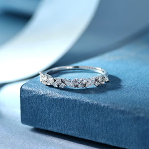 Anillo de Joyería Fina de Lujo para Boda, Clásico, con Diamante Natural de Corte Marquesa, Oro Blanco Sólido de 18K, Personalizado, Entrega Rápida Diaria - Product Image 6